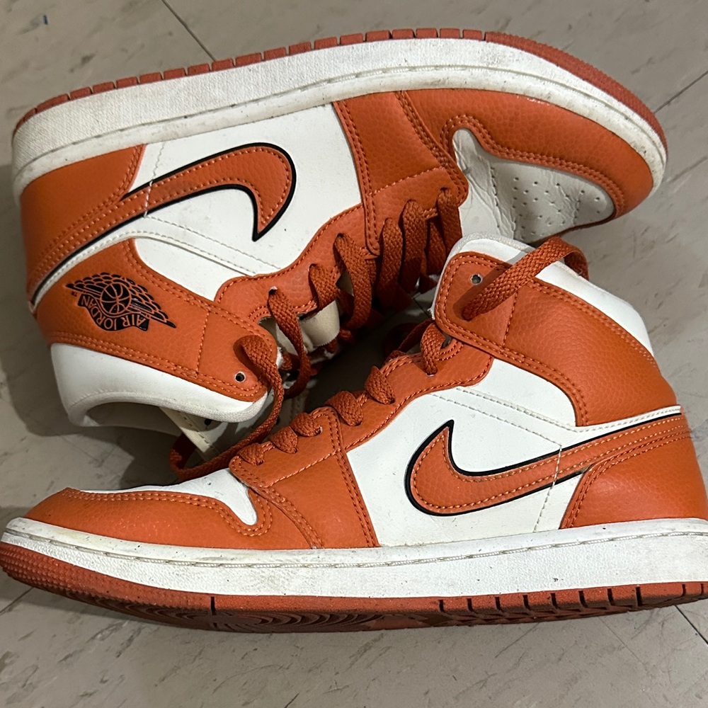 Nike Orange and White High-Tops
